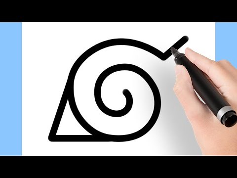 COMO DESENHAR O SIMBOLO DA ALDEIA DA FOLHA (NARUTO)