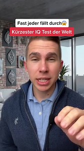 472K views · 2K reactions | Der kürzeste IQ test der Welt #iq | Finance Made Simple - Einfach Finanzen | Facebook