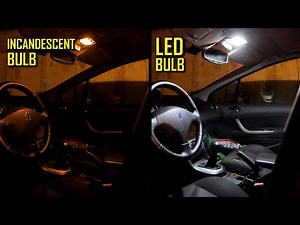 Super Bright Led Interior Dome Reading Light PEUGEOT 206 307 308 3008 408 508 CITROEN C5 C4 6pcs/set