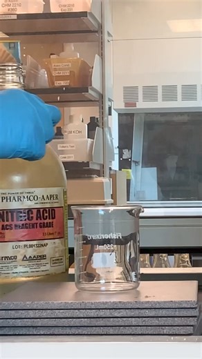 5.1K views · 94 reactions | Nitric Acid: A Powerful Tool with Potential Hazards. Prioritize Safety with Fume Hoods and Gloves for Responsible Handling. #Chemistry #WomeninSTEM | Chemical Kim | Facebook