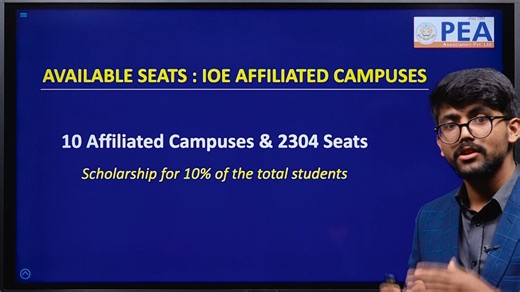 PEA proudly presents an in-depth video covering everything you need to know about Engineering Education in Nepal! From the top universities offering engineering programs to the details of IOE constituent and affiliated campuses, available seats, entrance syllabus, and exam criteria—we’ve got it all! 📌 What’s Inside? ✅ Universities & Central Offices offering Engineering ✅ Detailed info on IOE Constituent & Affiliated Campuses ✅ Seat availability in top institutions ✅ Engineering programs & speci