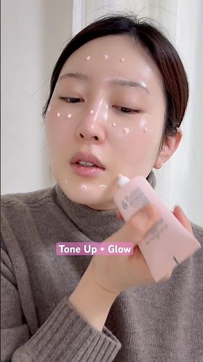 Pink Tone-Up Sunscreen + Anua Texture Cushion 🤍 For a Moisturized Skin Look | How to Use Goodal T...