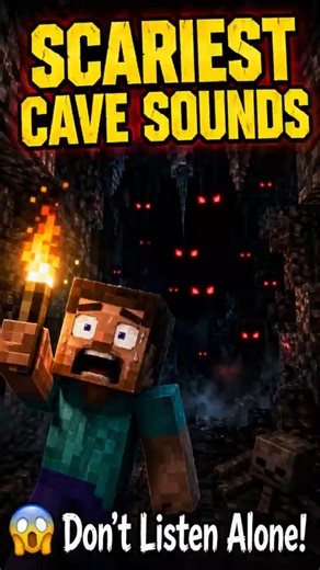 “Minecraft’s Scariest Cave Sounds… 😱 (Don’t Watch Alone!)”