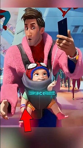 This Cutest Moment of Spiderman Across the Spider verse!#spiderman #spiderverse