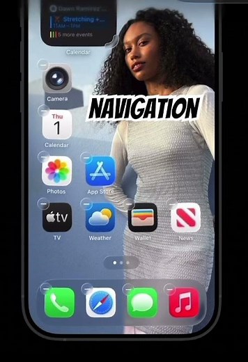 iPhone liquid glass design