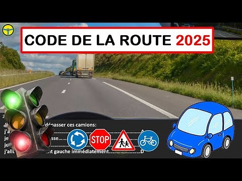 2025 Nouveau examen code de la route Série 36 - Test Préparez vous ! 40 Questions