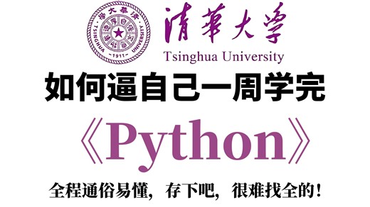 【整整600集】清华大佬198小时讲完的Python零基础全套教程，2026最新版，手把手带你7天搞定python全栈，0基础小白学python看这套就够了！！