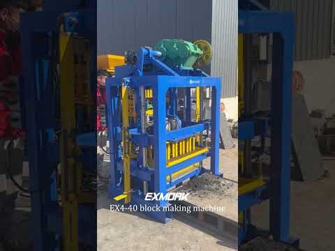 Exmork EX4-40 block making machine is delivered to Guyana in South America