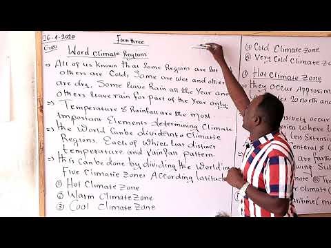 Geography Form Three Lesson 3