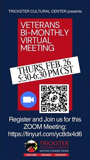 Feb 26 at 5:30 PM CST📣 Veterans Bi-Monthly Virtual Meeting