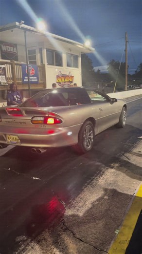 Got to get this thing tuned!!! He got me by a little #camaross #ls1 #fyp #dragrace #mustang