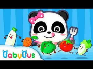 Baby Panda Loves Vegetables | Kids Good Habits Compilation | BabyBus Cartoon