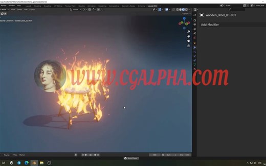 Blender插件 – 实时火焰生成插件 Realtime Flame Generator