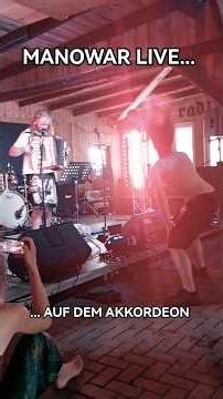MANOWAR LIVE on the ACCORDION #shortvideo #shorts #metal #live #music #cult #fun #event
