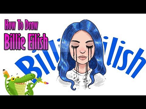 how to draw Billie Eilish step by step easy