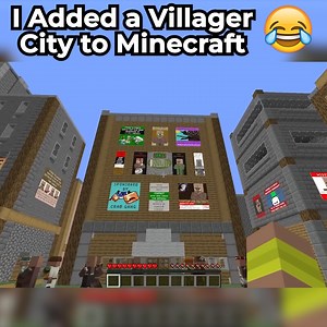 I Added a Villager City to Minecraft🤣 | Seawattgaming