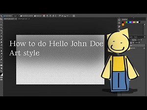 How to make Hello john doe / Infry's art style in photopea!