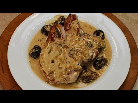 Pork Chops in Apple and Prune Sauce with Michael's Home Cooking