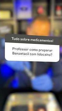 Preparation of Benzetacil with Lidocaine in practice #nursing #nursingprotagonist #medications