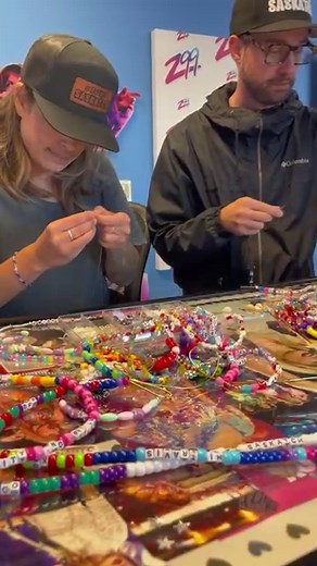 6.6K views · 94 reactions | we are making the LONGEST FRIENDSHIP BRACELET IN THE WORLD!  As we try to get @taylorswift #backtosaskatch we would LOVE everyone in the province to be a part of this! ✨ DROP OFF or mail to # 210 2401 Saskatchewan Drive Regina, SK S4P 4H8 OR find us on location WE CAN DO THIS! | Z99 | Facebook