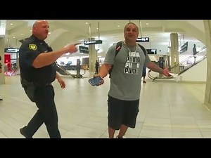 Angry Passenger Acts Tough At Airport 🚨 | Police Bodycam