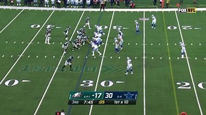 Randy Gregory's strip sack of Jalen Hurts sets Eagles back 13 yards