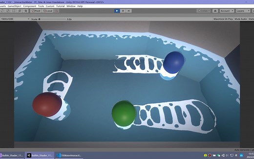 【Unity3D Shader】水面交互涟漪