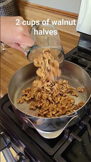 Maple Glazed Candied Walnuts #cooking #christmastreats #easyrecipe