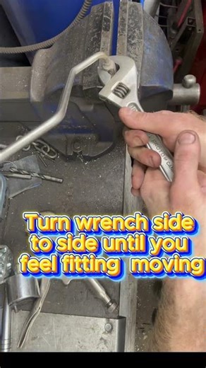 seized pipe on fitting short #automobile #mechanic #diy