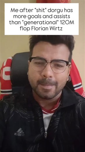 Akshit Dube on Instagram: "Manchester United 1 - 0 Newcastle United. What a brilliant goal by Patrick Dorgu. His first goal and he now has 3 goals+ assists in the premier league and while he is described as a flop player the generational wonder boy but 120M flop Florian Wirtz has only 1 assist in 16 games. Let's make sure every Manchester United fan makes sure this reel is shared to his/her friends are are Liverpool fans. (Justice for Florian Wirtz , Justice for Wirtz , Dorgu goal before Wirtz ,