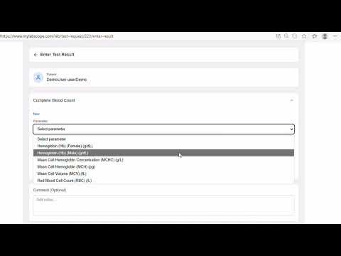 How to Order a Test and Enter Results in MyLabScope