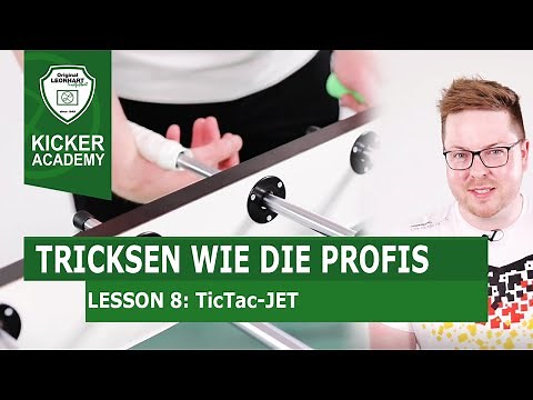 Trickshot TicTac Jet Tutorial | Kicker Academy Lesson 8 | Kickern lernen mit Profi Julian Wortmann