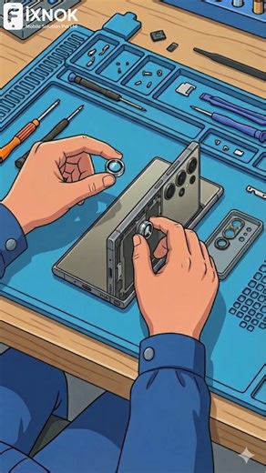 Samsung S24 Ultra Cloudy Camera FIX! 📸 | Lens Replacement (15 Mins) #trending #repair #samsung