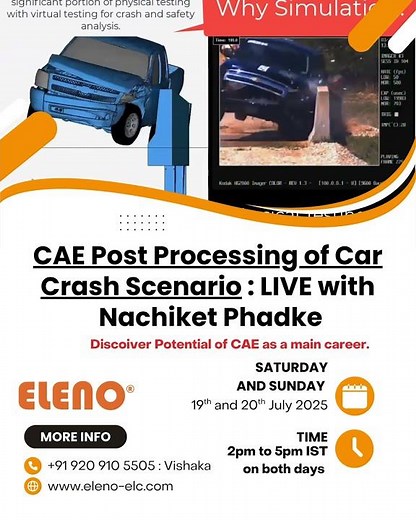 CAE Post Processing of Car Crash Scenario 1