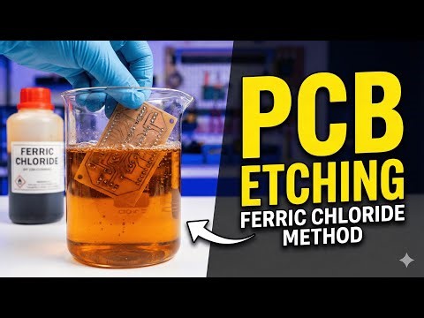 DIY PCB at Home: Step-by-Step Guide for Ferric Chloride Method.