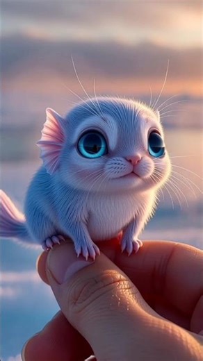 Magical Encounter: Tiny Ice Creature Emerges from Glacier!