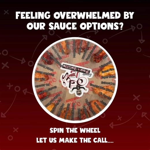 🥳 New year, new taste buds… We know choosing from 150 wing flavors is a commitment, so we built a Wheel of Sauces to help you branch out. 🎡😵‍💫 Give it a spin, try something unexpected, and start 2026 with a little less overthinking and a lot more flavor. 🤔🍗 | Odis 12 Bar & Grille