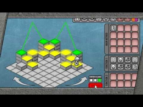 LightBot 2 Walkthrough - Levels 1-12 (Basics & Recursion), Minimal Commands