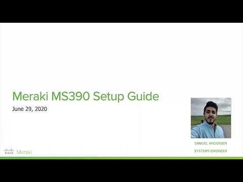 Cisco Meraki MS390 Setup Walkthrough