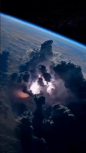 Lightning Storms Seen From Space ⚡🌍 #earthfromspace #beyondreality #space