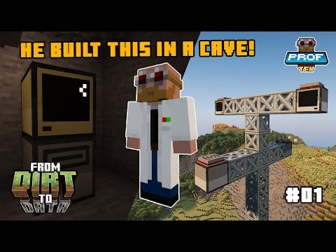 I Built a GPS Tower in Minecraft and You Won't Believe What Happened! | From Dirt to Data #01