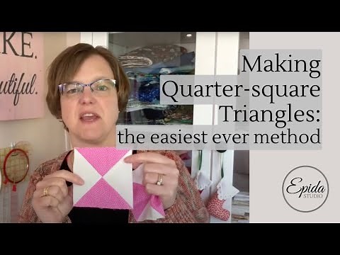 Making quarter-square triangles: the easiest ever method for making them