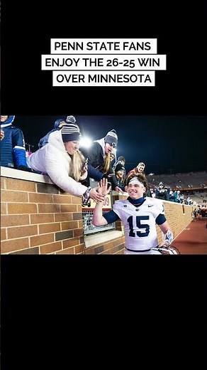 Faces in the crowd from Penn State's win over Minnesota #pennstatenittanylions