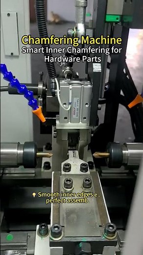 High-Efficiency Chamfering Machine for Small Hardware Components #cncmill #machine #factory #cnc