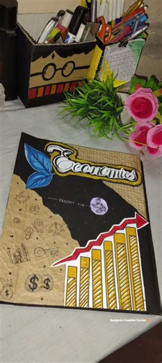 Aesthetic Project File Decor Ideas 🌷🍂 #viral #projectfile