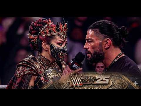WWE 2K25 LIVE : ROMAN REIGNS VS QUEEN ZELINA SMACK DOWN LIVE - 43 #verticallive #2k25