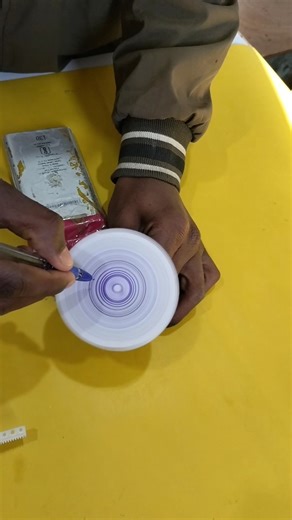 DIY Satisfying Art Machine Using a DC Motor #experiment #diy #school #project