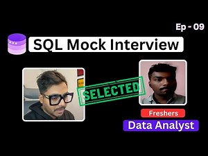 SQL Mock Interview for Data Analyst & Business Analyst | Live SQL Interview Questions and Answers #9