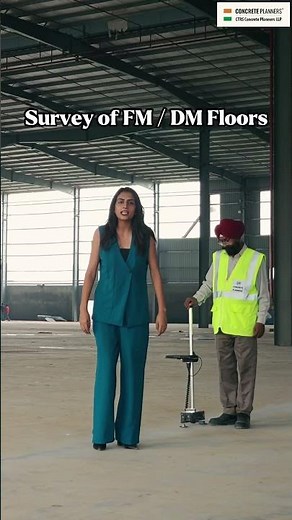 We conduct a floor flatness & levelness survey as per TR34 FM2 standards #TR34 #FM2 #concretefloor