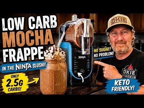 Ninja SLUSHi WITHOUT Sugar?! Low Carb Mocha Frappe Test